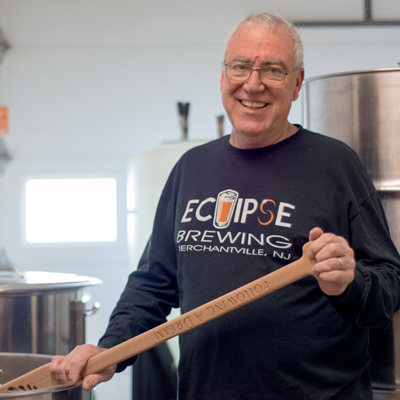 Eclipse Brewing owner Chris Mattern is pictured in the production room.
